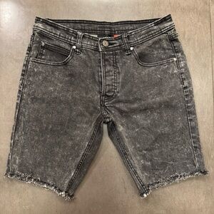 Nasty Pig Distressed Black Jean Shorts